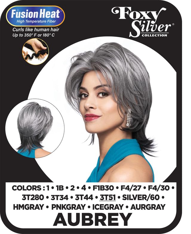 フォクシー Aubrey 2way Amazon.com : Foxy Silver Wigs Aubrey Wig Color 2-12