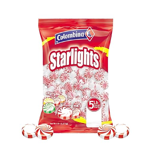 Miniatura 2 de CHAIN & JO SWEETS Starlight Peppermints - Mentas de 5 libras, aproximadamente 400 caramelos de menta envueltos individualmente, mentas de caramelo