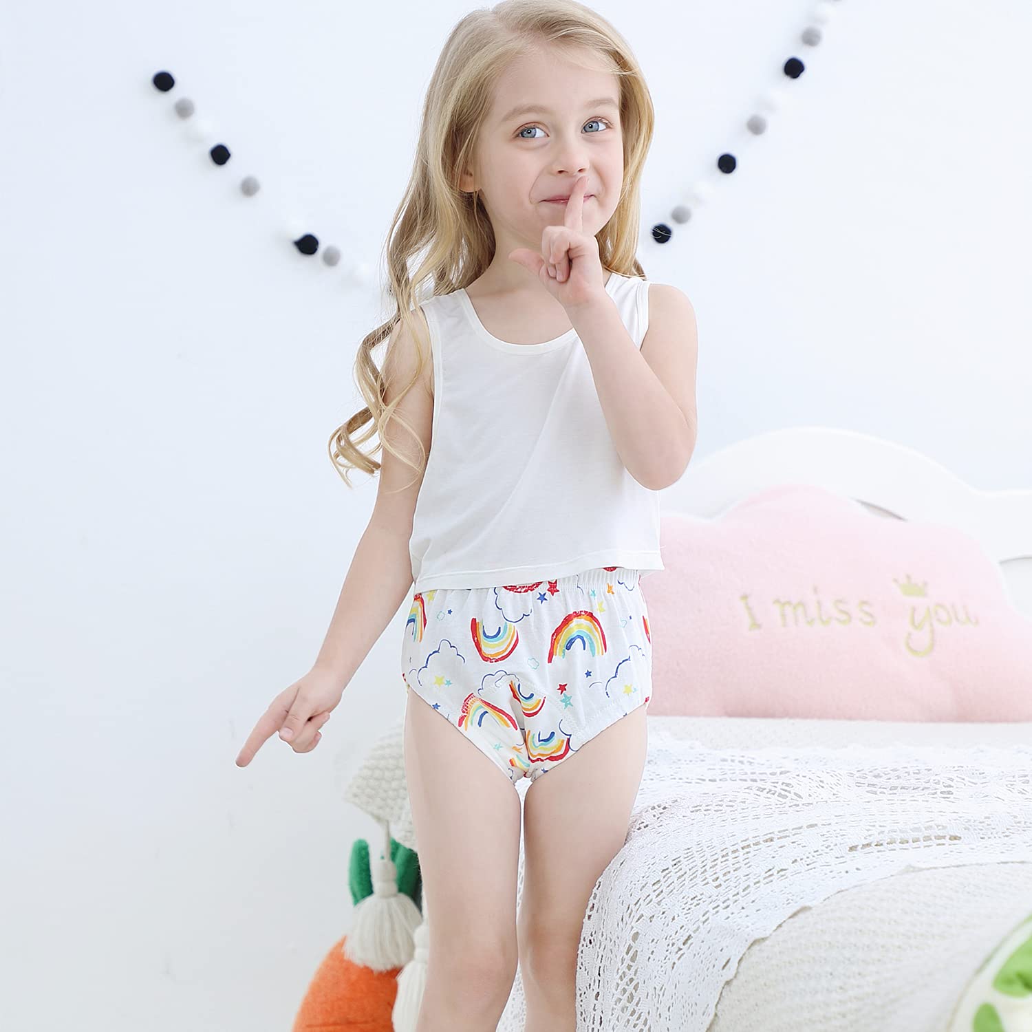 Lot de 9 Pantalons d'entraînement pour bébé, Pot de sous-vêtements pour Enfants à partir de 1 an, sous-vêtements d'entraînement des Toilettes
