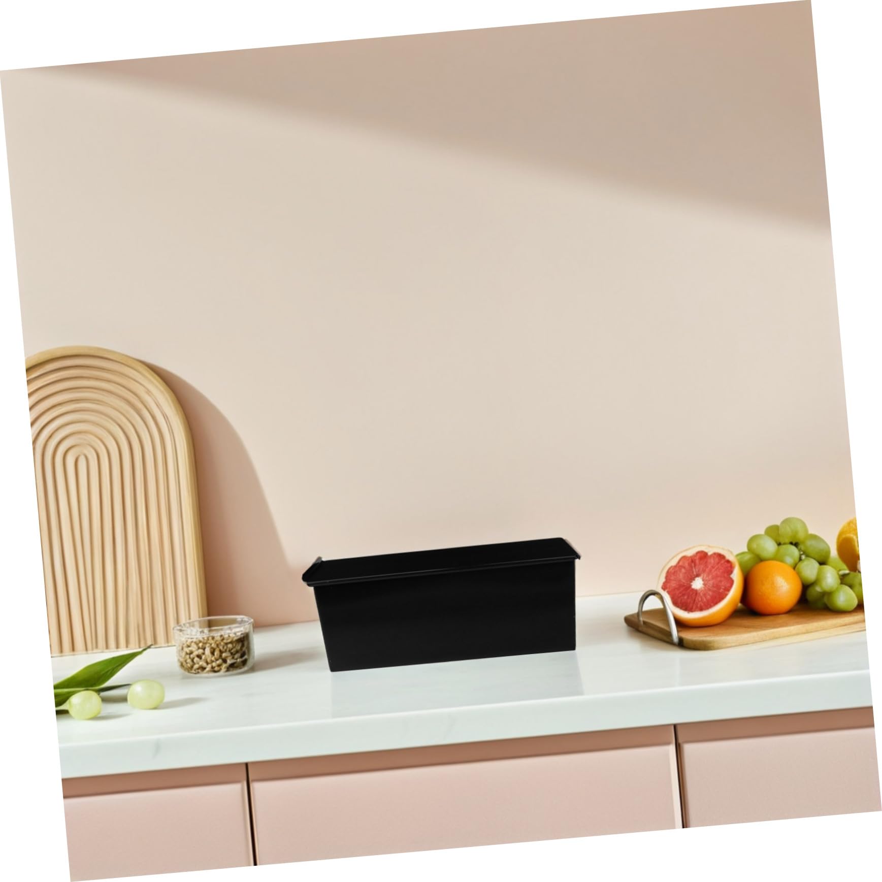Metall Toastbackbox mit Deckel, Backform Schwarze für Brot