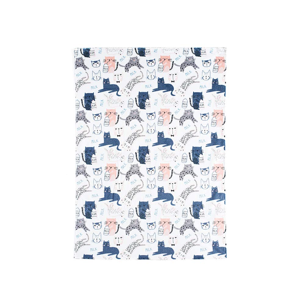 Unisex Lightweight Minky Baby Blanket - Super Soft Plush, Newborn & Toddler, 30x40, Gender Neutral Dot Backing