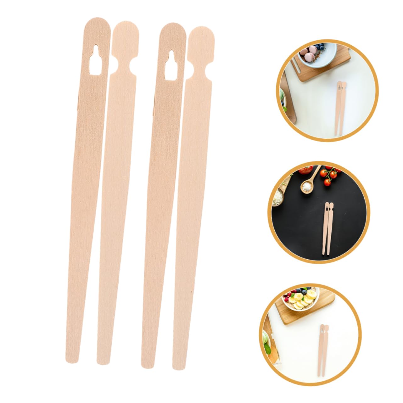 200 Paires Pince Jetables pour Entraînement Aux Baguettes Clips Aide Prise Main pour Garçon Fille et Adultes Ustensiles Multifonctionnels pour Pâtisseries et Aliments