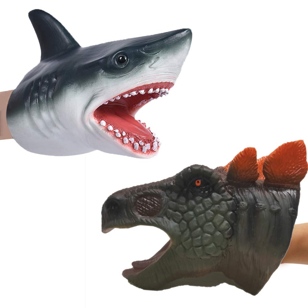 Buy Odowalker Hand Puppet Shark and Dinosaur Hand Puppet Toys Battle