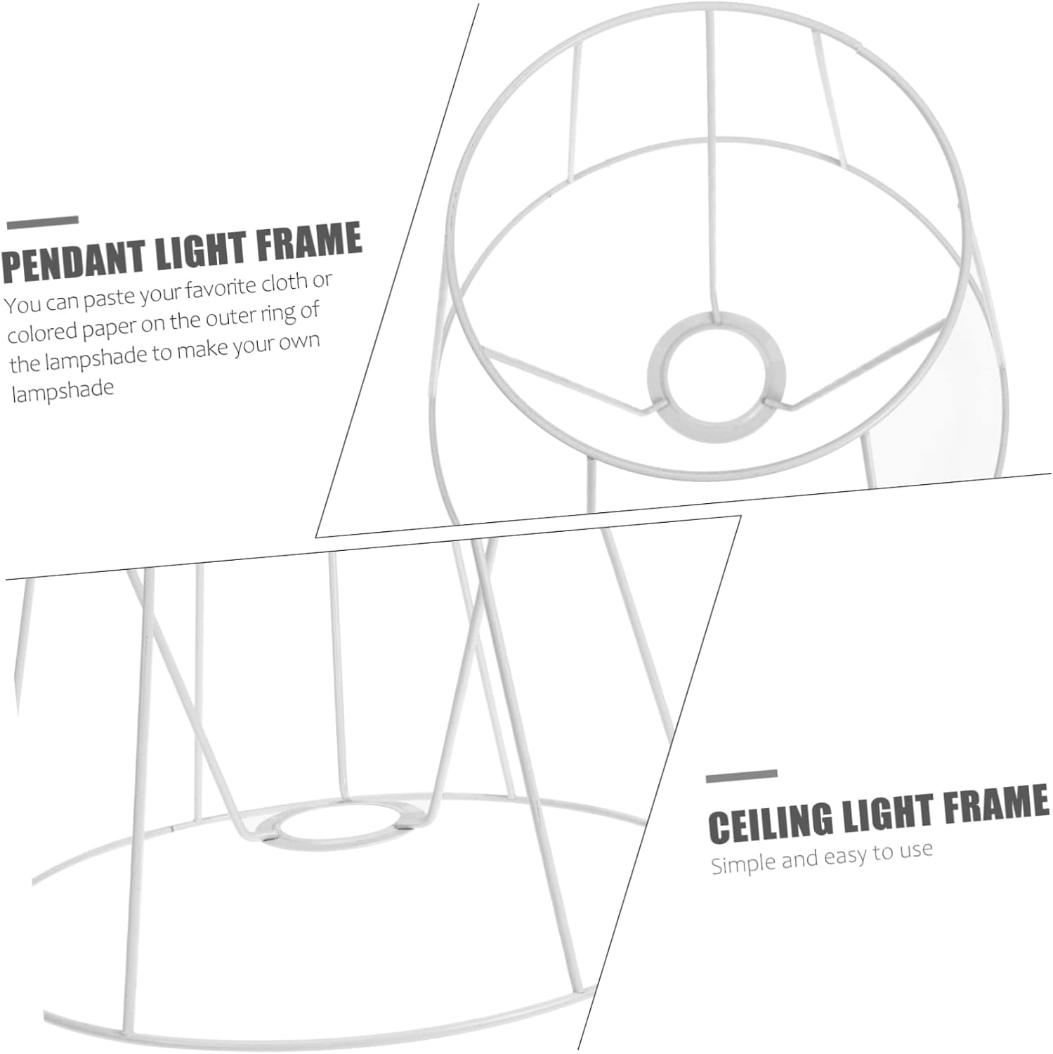 MAGICLULU Lampshade Frame Fitter for Table Floor Lamps Easy to Assemble Design Elegant Lighting Supply