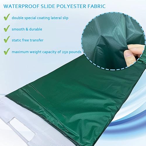 Miniatura 2 de Tabla de rodillo de transferencia de pacientes para mudanza y transferencia de pacientes mayores encamados - Dispositivo de asistencia de hoja