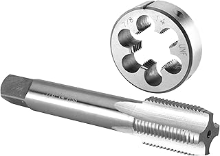7/8"-14 UNF Tap and Die Set, 7/8 x 14 UNF Machine Thread Tap and Round Die Right Hand