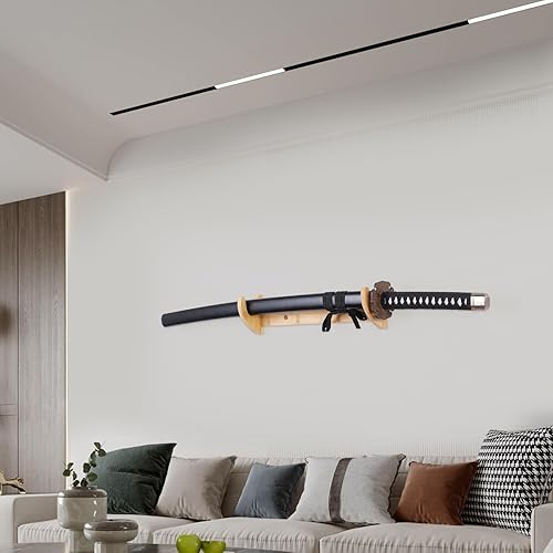 Miniatura 5 de Samurai - Soporte de pared para espada samurái, soporte de pared para espada, soporte de pared de espada samurái, montaje en pared de espada de 2