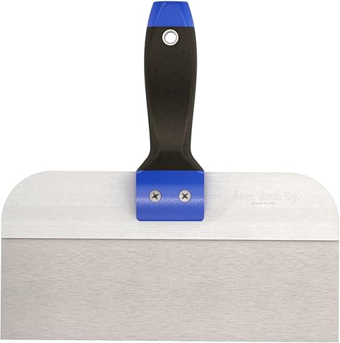 Bon Tool Cuchillo de cinta de acero inoxidable con mango de agarre cómodo 8" x 3"