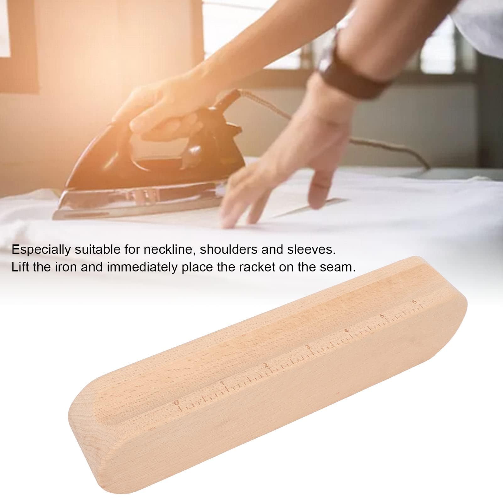 Pssopp Clapper de Sastre de Madera Dura de 1 Pieza, Herramienta de Costura Multiusos para Aplanar Telas y Presionar Puntos