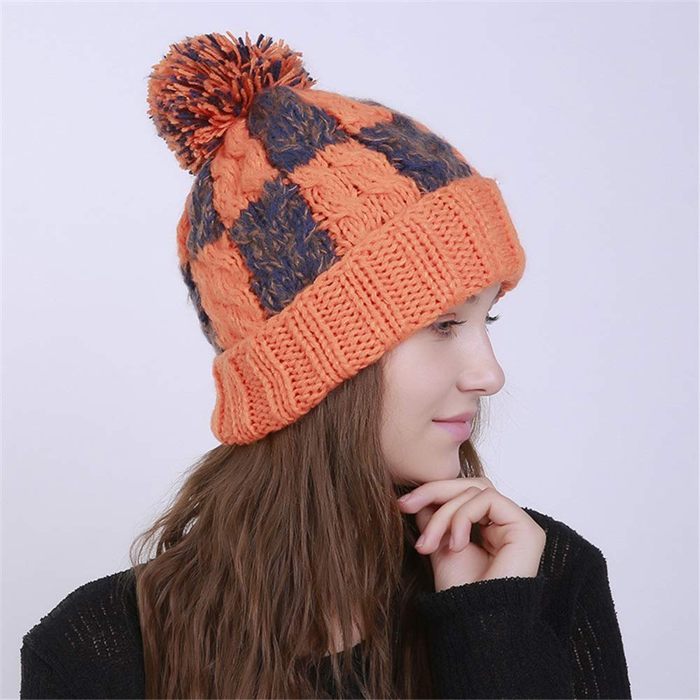 Old England オレンジ 雪の結晶 ニット帽 マフラーセット