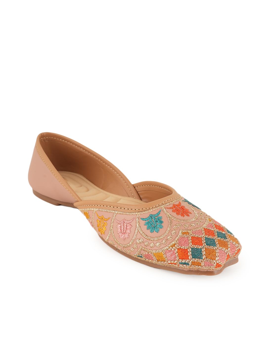 sapatos Women Embellished Ethnic Mojaris Flats-picture-47