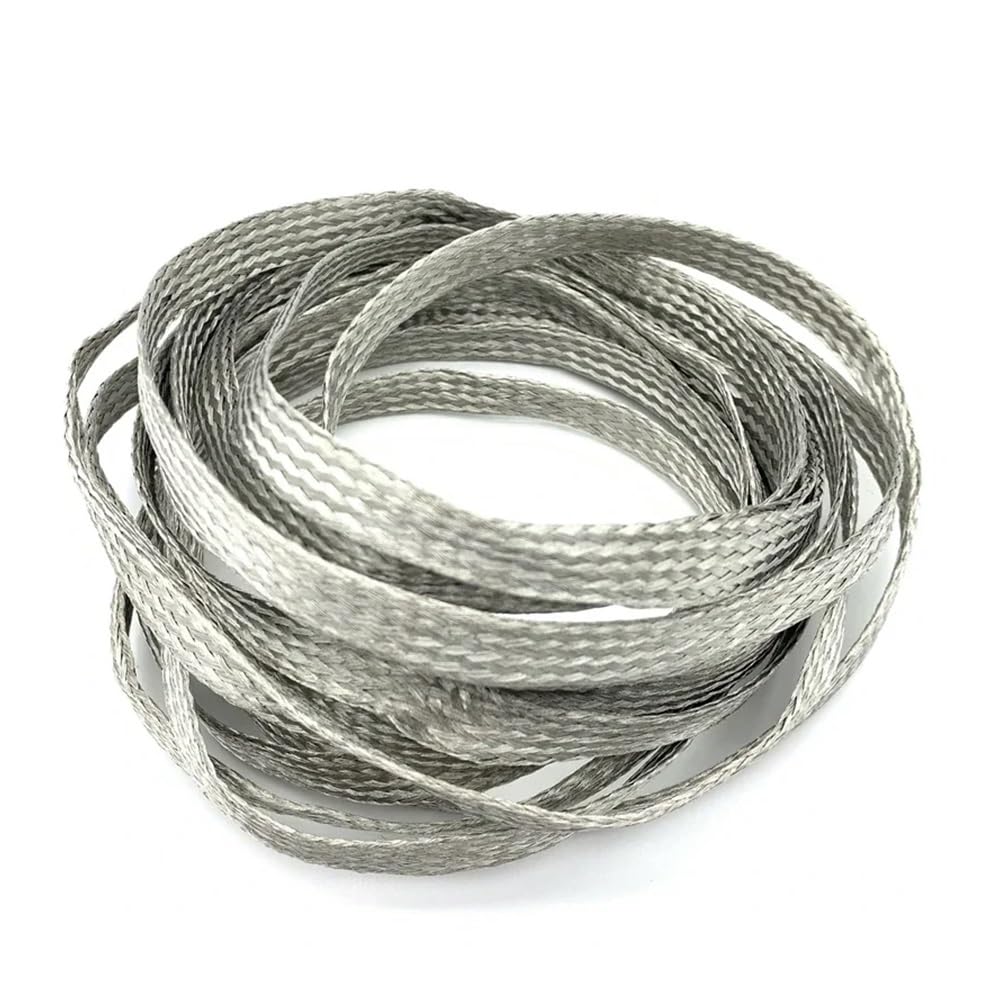 2 4 6 8 10 12 ~ 28 mm ocynowana miedziana tuleja zwijana, pleciona tuleja kablowa, termokurczliwa, rękawy ochronne na kable, czerwona miedź, 5 m szerokości 18 mm