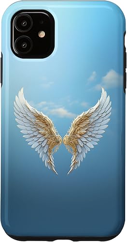 Funda para iPhone 11 Heavenly Golden Angel Wings