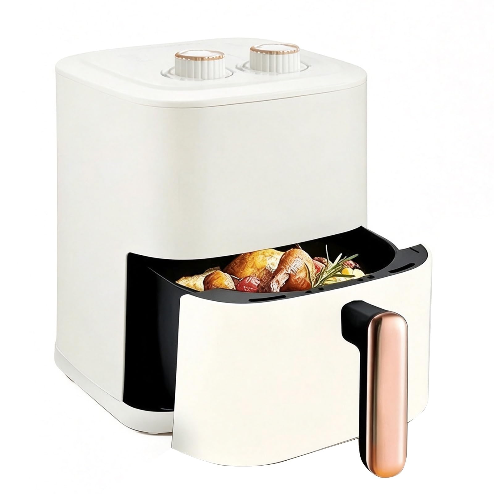 Freidora De Aire De 5 litros con Doble Mando 1200 W, Sin Aceite