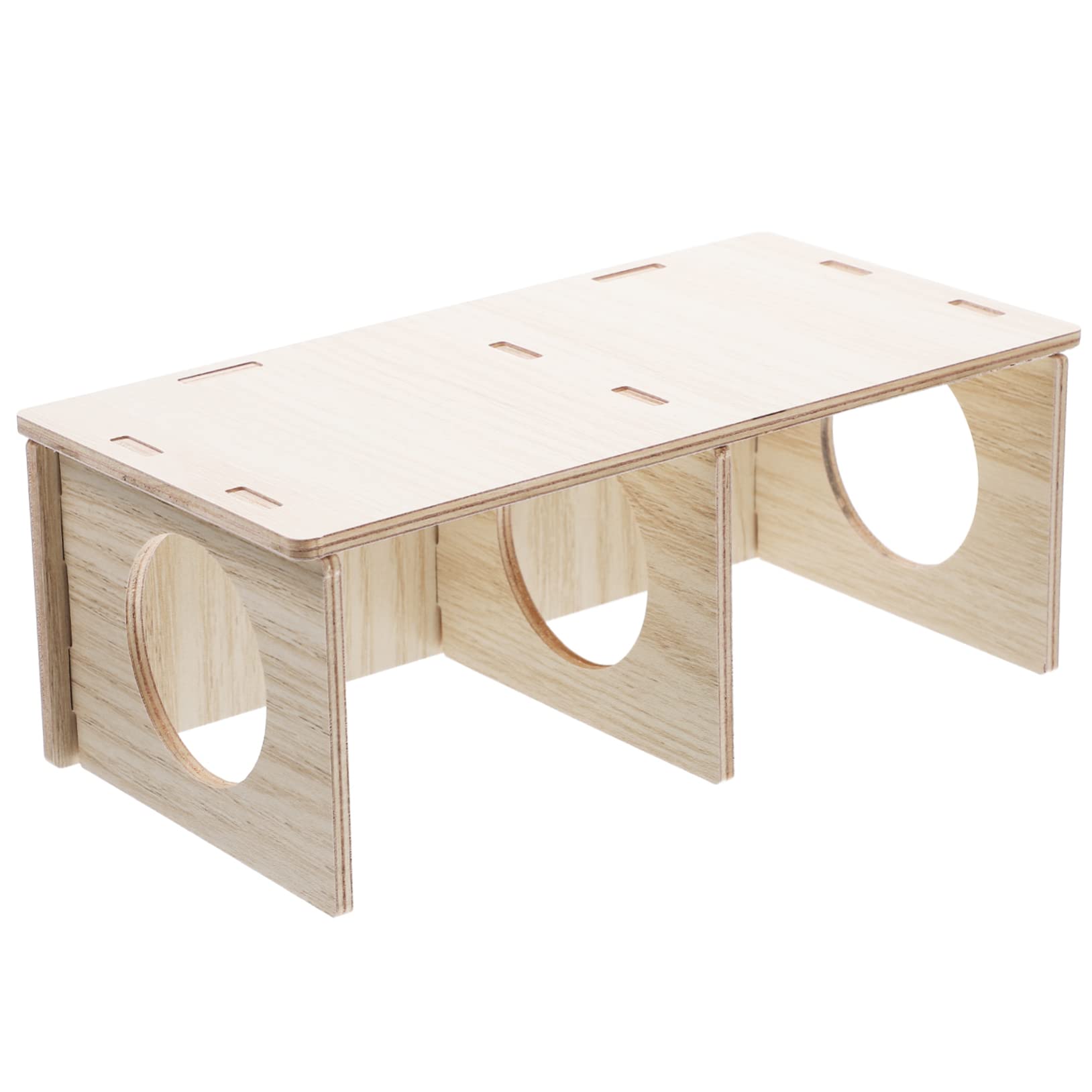 ifundom Hamsterhaus für Sommer und Winter mit Zwei Räumen und Durchsichtigem Design als Hamsterkäfig Zubehör Leicht zu Reinigen und Versteckspielzeug Geeignet