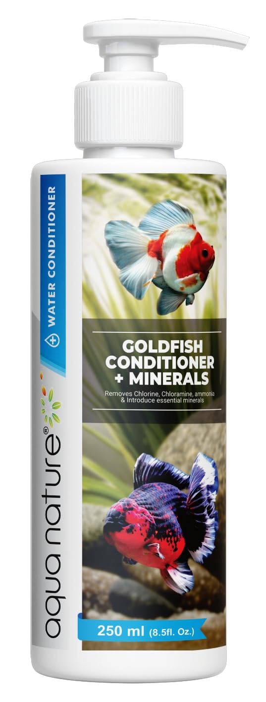 AquaNature® Goldfish Water Conditioner + Minerals Remove Chlorine, Chloramine, Ammonia & Introduce Essential Minerals for Freshwater Aquarium (250ml)-image-13