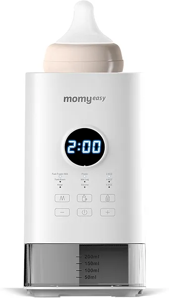 MOMYEASY Bottle Warmer, Fast Baby Bottle Warmer for All Bottles, Milk Warmer with Accurate Display Timer, Temperature Control and Auto Shutoff, Bottle Warmers for Breastmilk & Formula