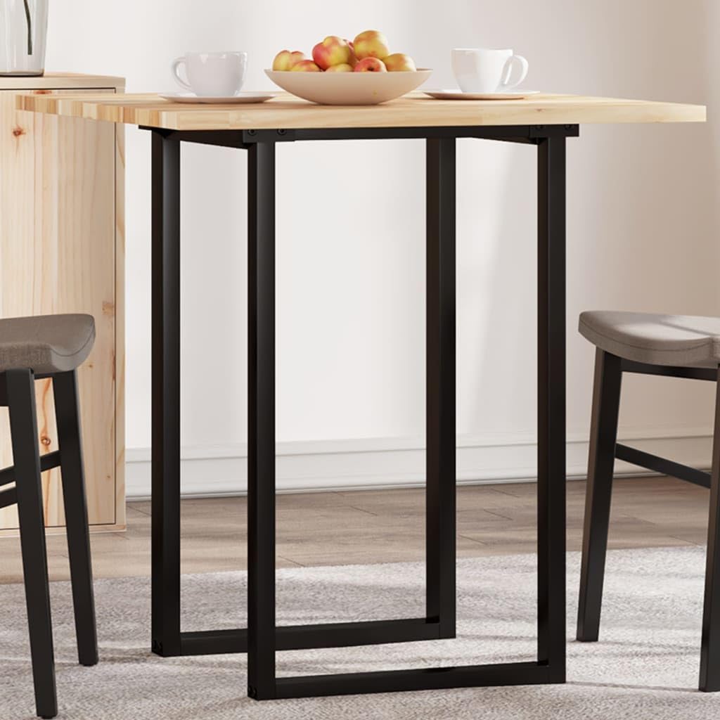 Mesa cuadrada de acacia de 70x70 cm ideal para comedores y cafés modernos