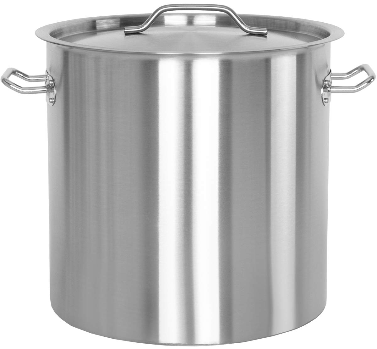 Beeketal 'BKT-50' Gastronomie Kochtopf ca. 45 Liter aus Edelstahl mit starken Griffen und Deckel, Topf für alle Herdarten geeignet (Induktion, Gas, Glaskeramik), ideal als z.B. Suppentopf