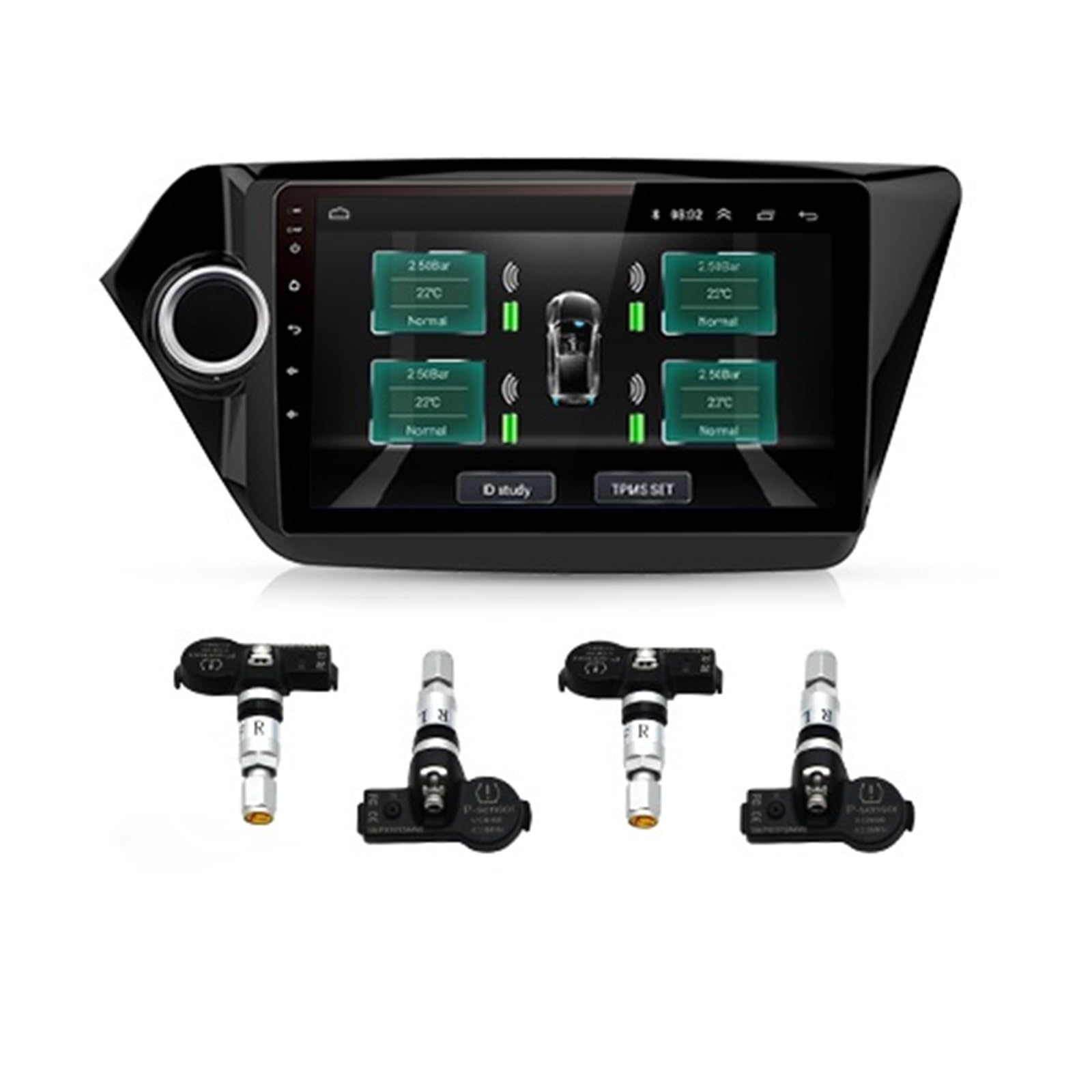 system kontroli ciśnienia w oponach System Alarmowy Monitorowania Ciśnienia W Oponach USB TPMS Z 4 Wewnętrznymi Czujnikami Do Nawigacji Samochodowej Systemem DVD(Built-in sensor)