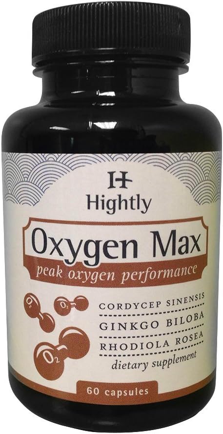 Oxygen Max 60 - Endurance Supplement, Cordyceps Sinensis, Altitude Sickness, Increase ATP Energy, Extra Energy and Endurance, Sports Performance Supplement, Faster Recovery