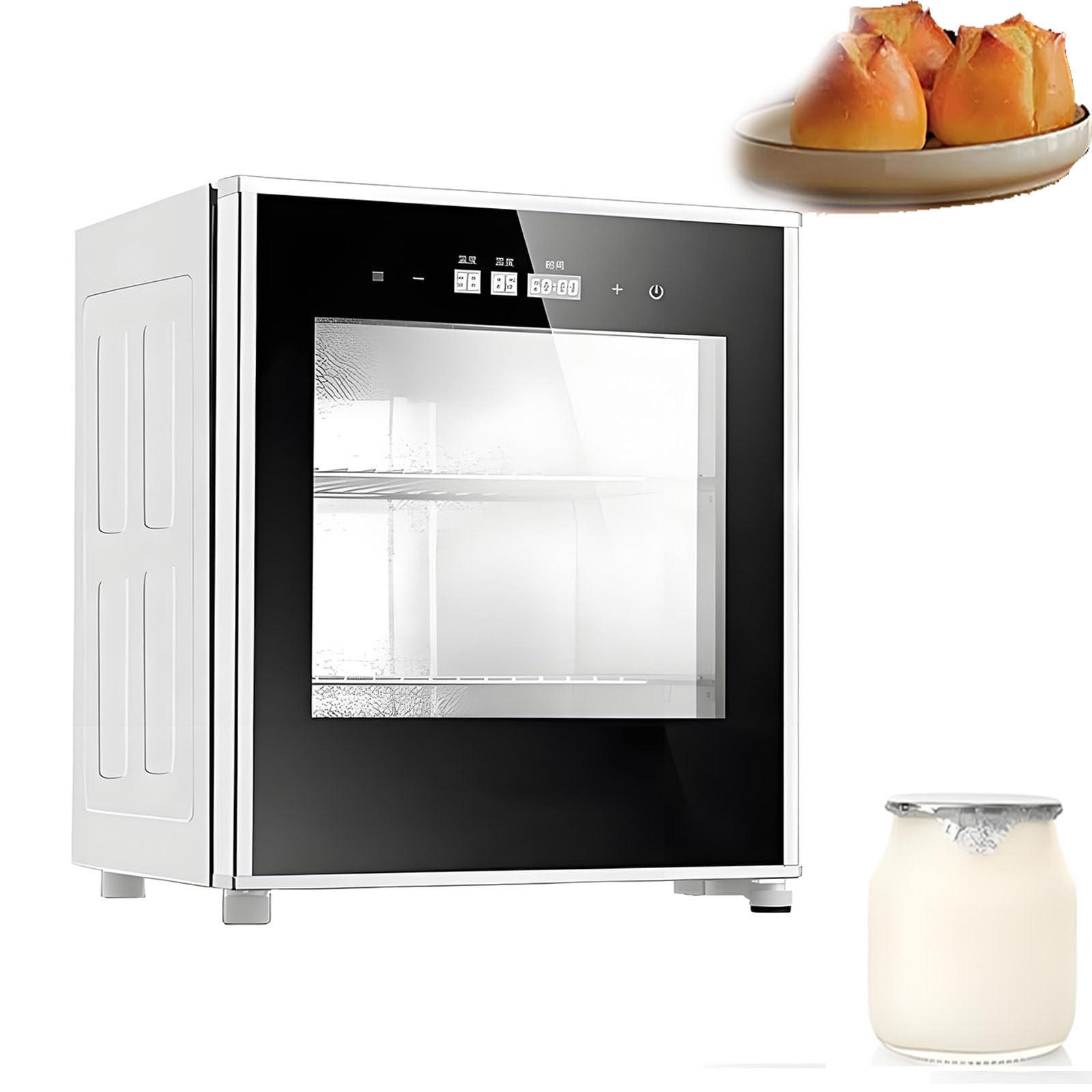 Elektryczna komora do wyrastania ciasta,40-litrowa komora wyrastania chleba z regulacją temperatury pieczenia,fermentacji,produkcji jogurtu,różnorodnych potrzeb gotowania pieczenia