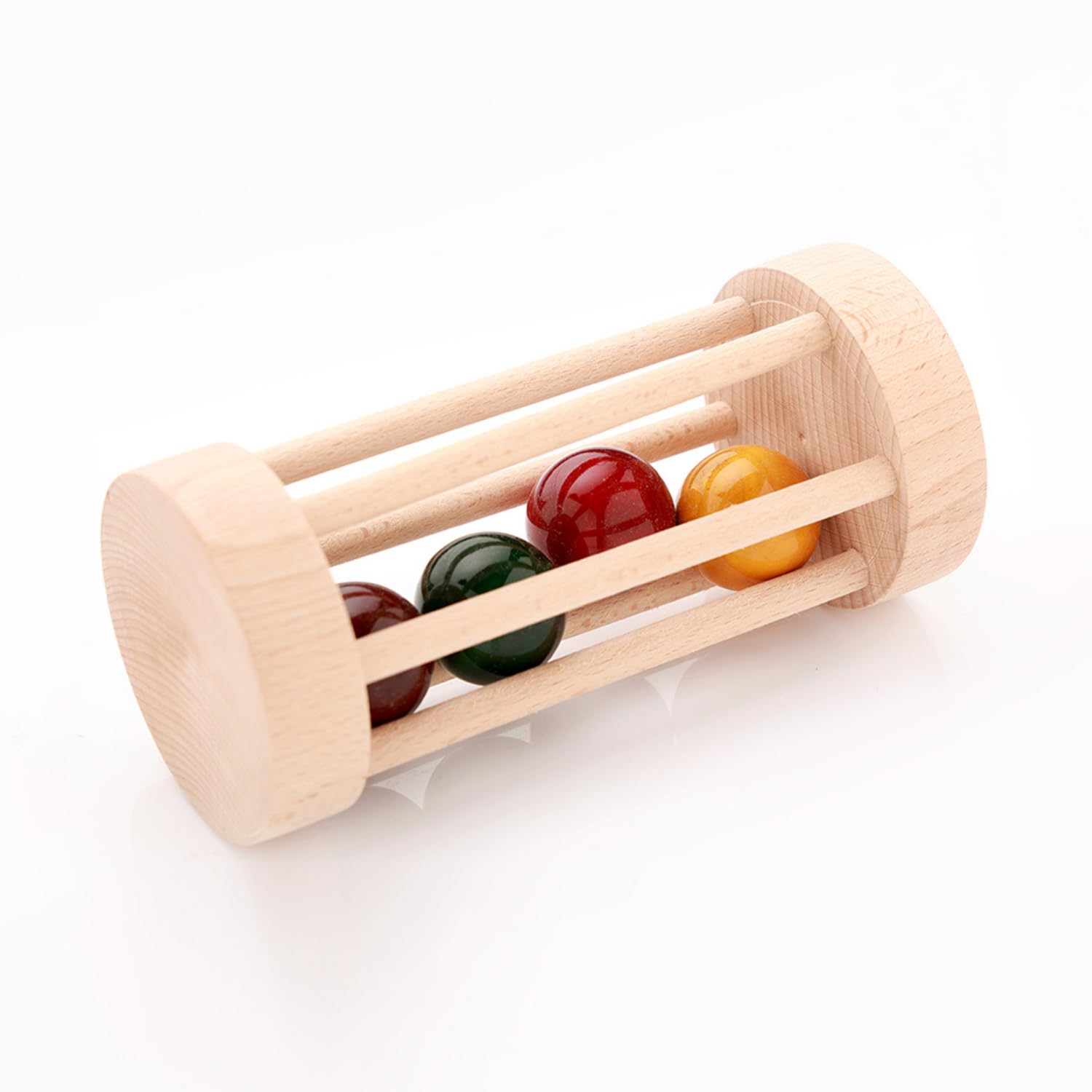 Ariro Wooden Rolling Rattle Multicolor for Baby Boy and Girl | Helps in Good Grasping, Sensorial Development, Fine Motor Skills & Auditory Sense | Supports Exploration & Tactile Experience (B086RV5NBB) Amazon Price History, Amazon Price Tracker
