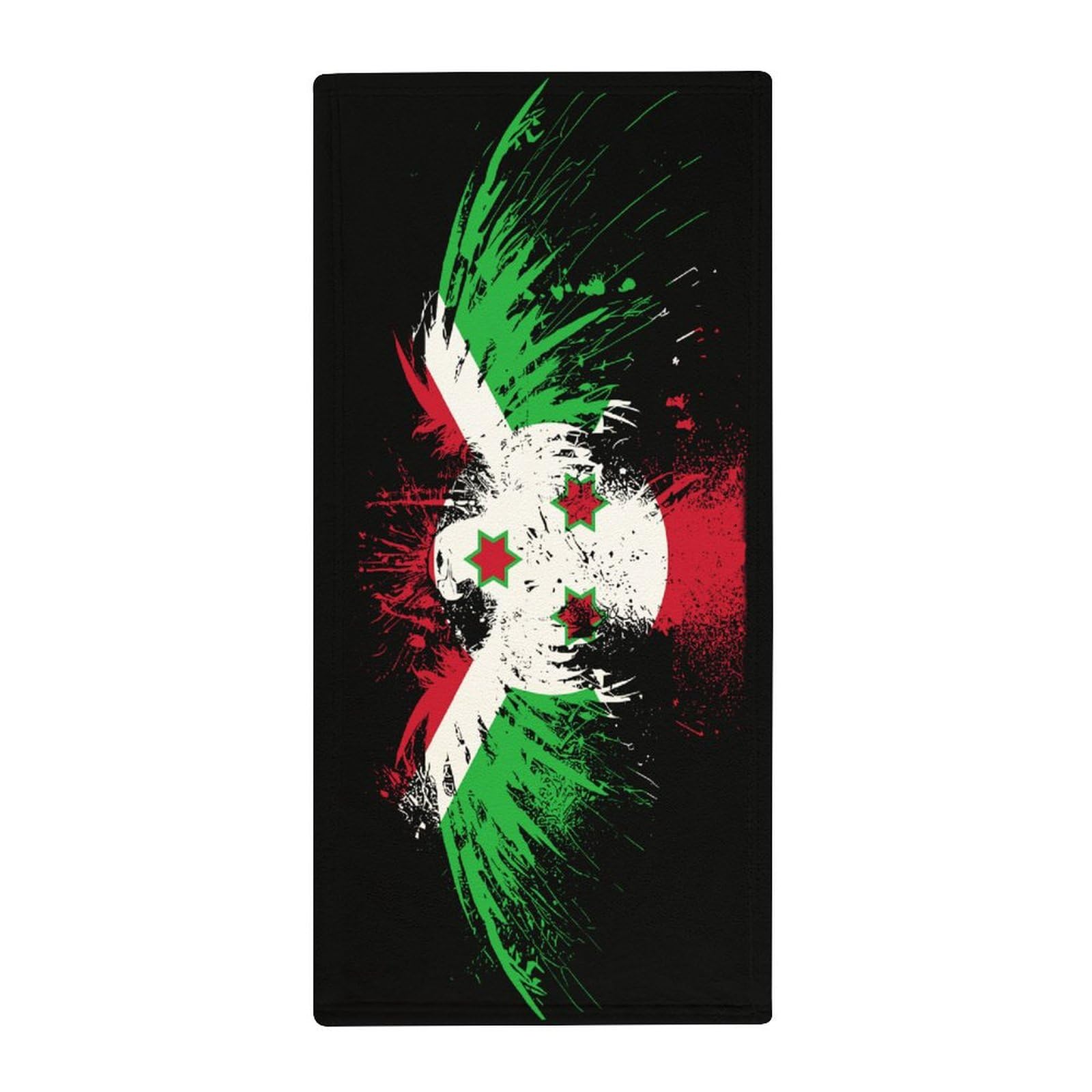 Burundi Burundian Flag Theme Washcloth Face Towel,13.7