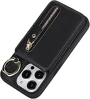 Vista 72 de Havaya Funda para iPhone 13 Pro Max y iPhone 12 Pro Max, cartera compatible con magsaf 2 en 1, desmontable magnética con tarjetero y ranura trasera