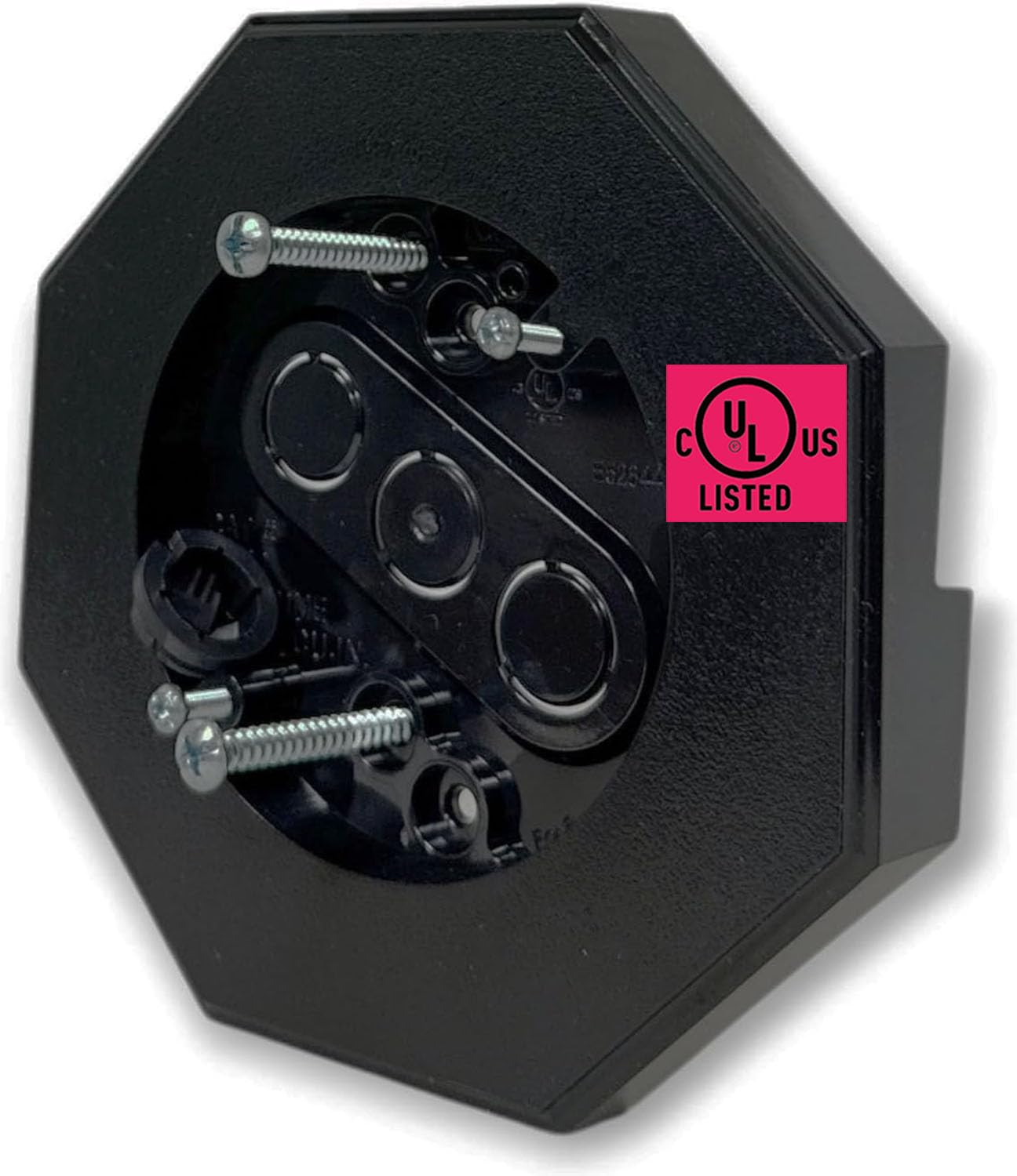 iMBAPrice 8141-BK UL Listed Black Siding Mounting Block with Built