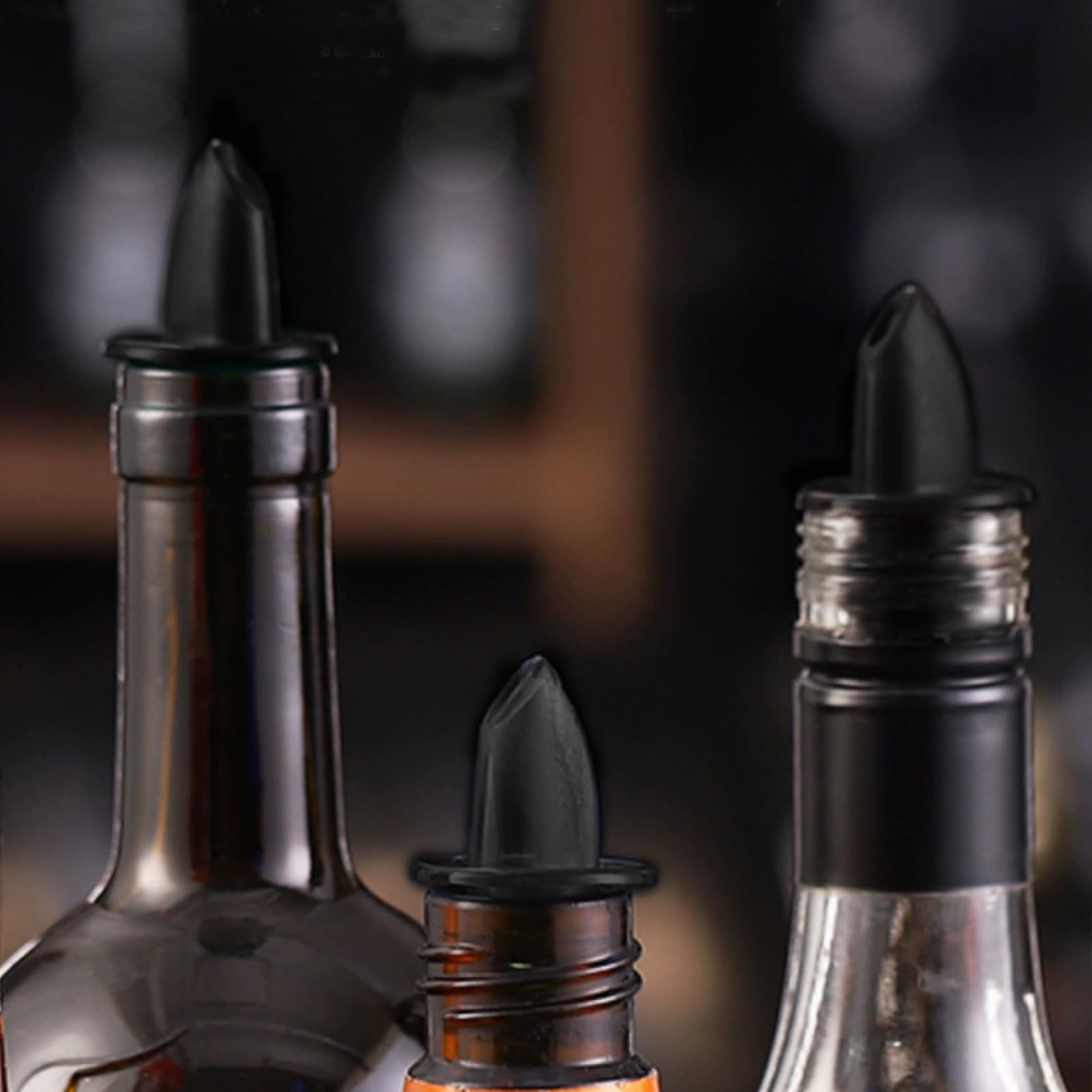 JFVKAF 500ml Glass Transparent Olive Oil And Vinegar Dispenser Bottle 2-Pack With Stainless Steel Pourers For Kitchen SA1129E755 - The Home Depot - View #3