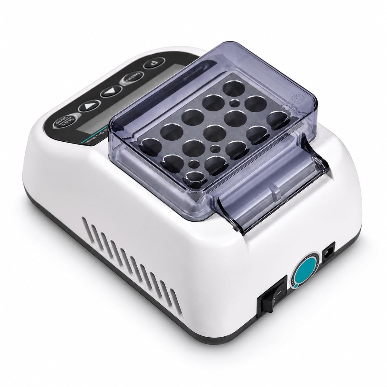 Incubatrice per bagno a secco con blocco riscaldante per provette da laboratorio, termostato in metallo, controllo preciso della temperatura per 0,2/0,5/1,5/2 ml
