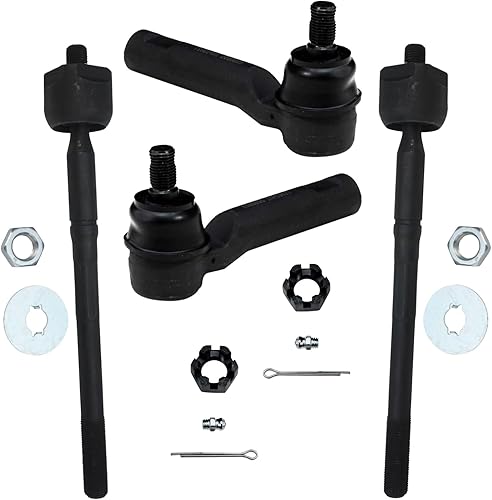 Miniatura 45 de Detroit Axle - 4 barras de acoplamiento delanteras para Chevrolet Trailblazer GMC Envoy 2002-2009 2003 2004 2005 2006 2007 2008 Reemplazo de