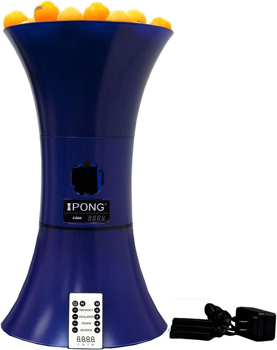 JOOLA iPong V300 Table Tennis Training Robot and Oscillation and Wireless Remote
