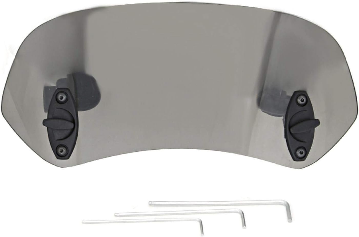 EVGATSAUTO Motorcycle Windscreen Extension, Adjustable Clip-on Wind Deflector, Tawny