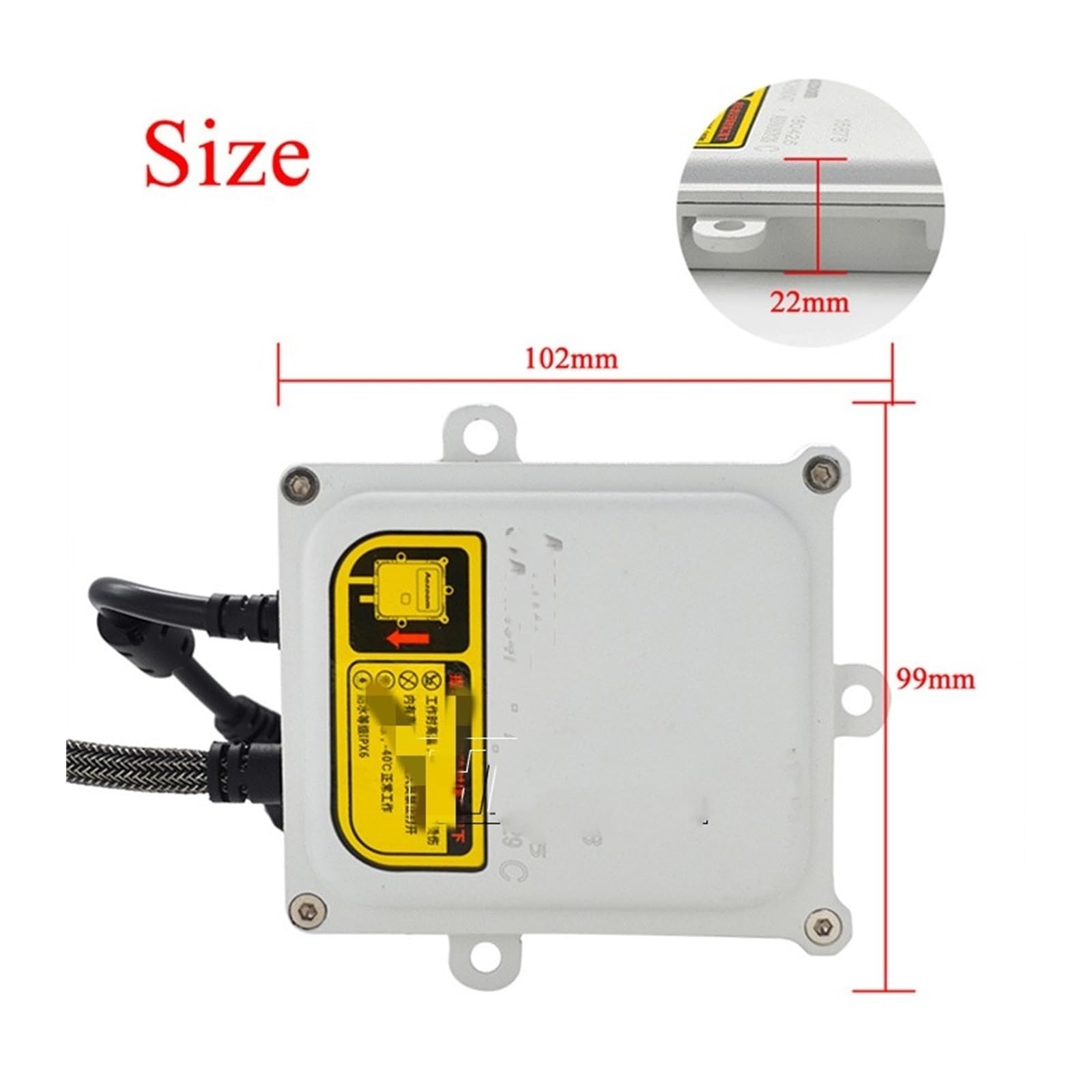 Module de Phare 2 pièces 12V 55W Mince pour Ballast au xénon démarrage Rapide Bloc d'allumage numérique pour H1 H3 H7 H11 pour Kit de Lampe