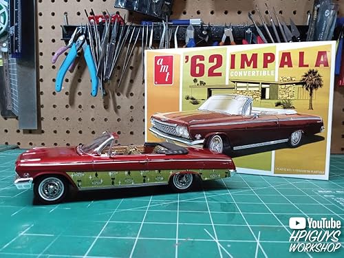 Miniatura 5 de AMT 1962 Chevy Impala Convertible 125 Modelo Kit