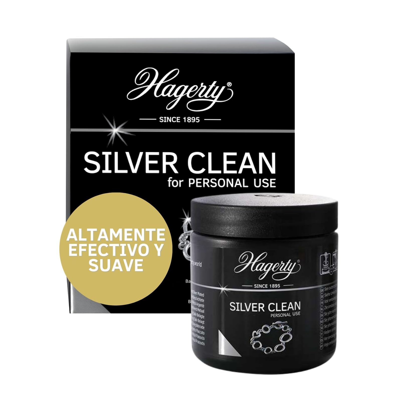 Hagerty Silver Clean Baño de Inmersión Limpia Plata 170 ml con Cesta