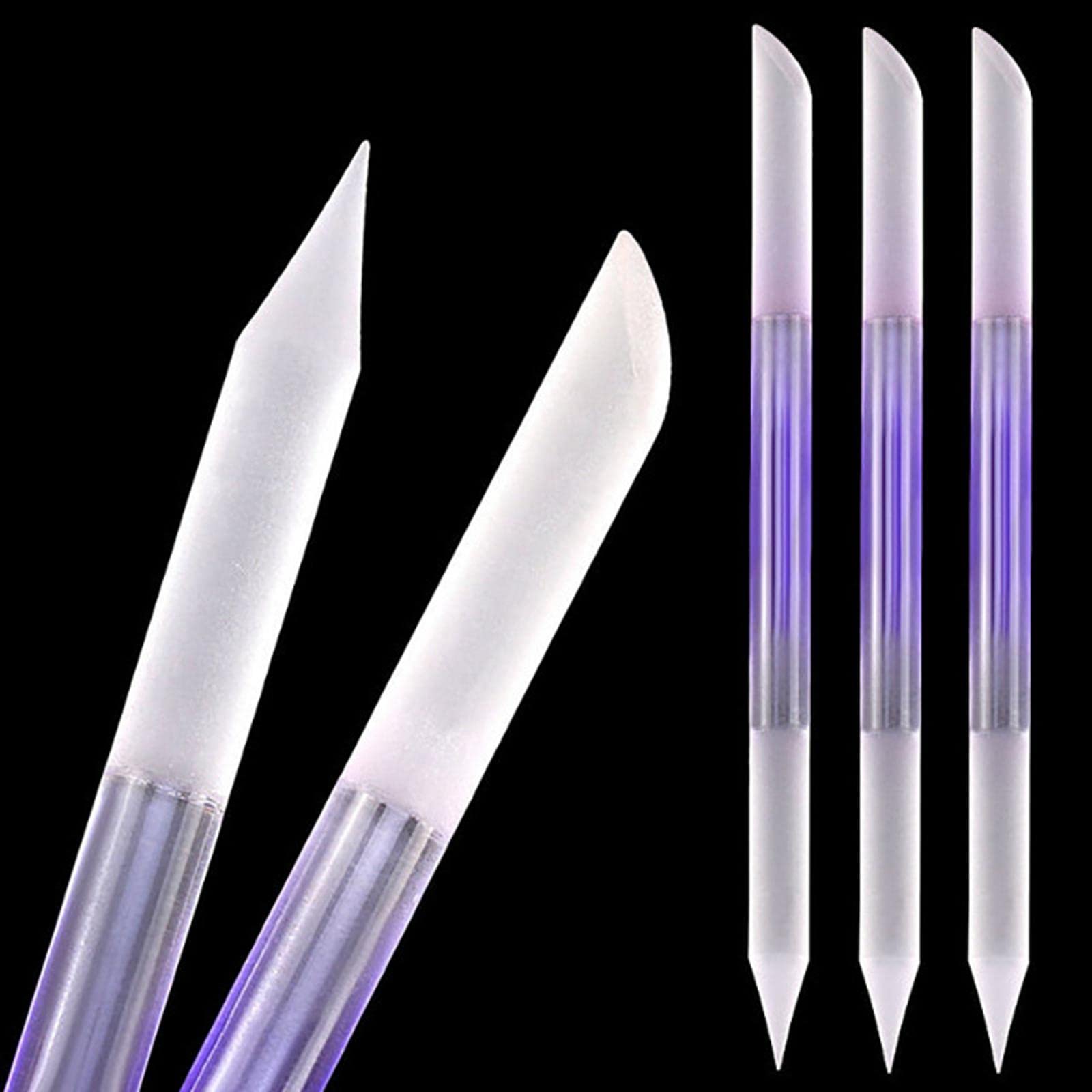 CLUB BOLLYWOOD® Dual Ended Glass Cuticle Pusher Manicure Stick Tool Reusable for Nail Salons Purple | Nail Care, Manicure & Pedicure | Manicure/Pedicure Tools & Kits-image-40