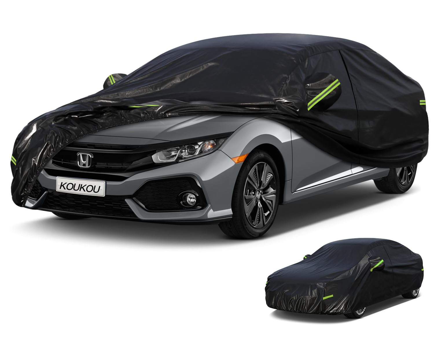 KouKou Waterproof Car Cover All Weather, Fits 178-185 inch