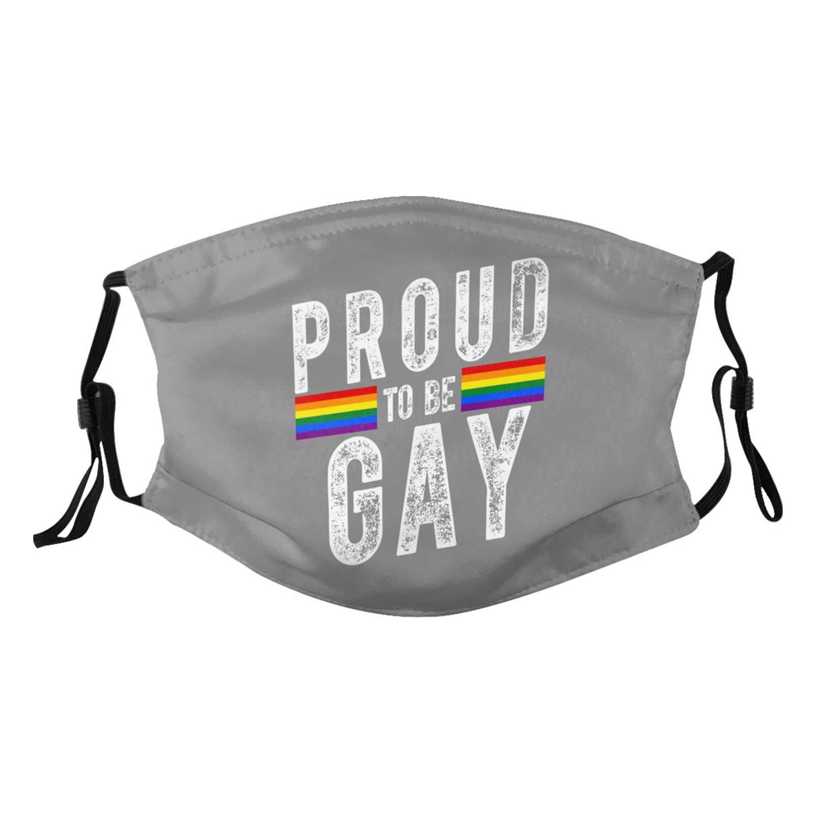 Proud to Be Gay Mask Protect Respiratory System Breathe with Peace of Mind Black