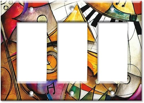 Miniatura 7 de Art Plates - Placa decorativa de pared de metal con teclado, fabricada en EE. UU