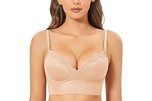 Women's Wireless Push-Up Bras, Supportive Padded Bralettes for Natural Lift