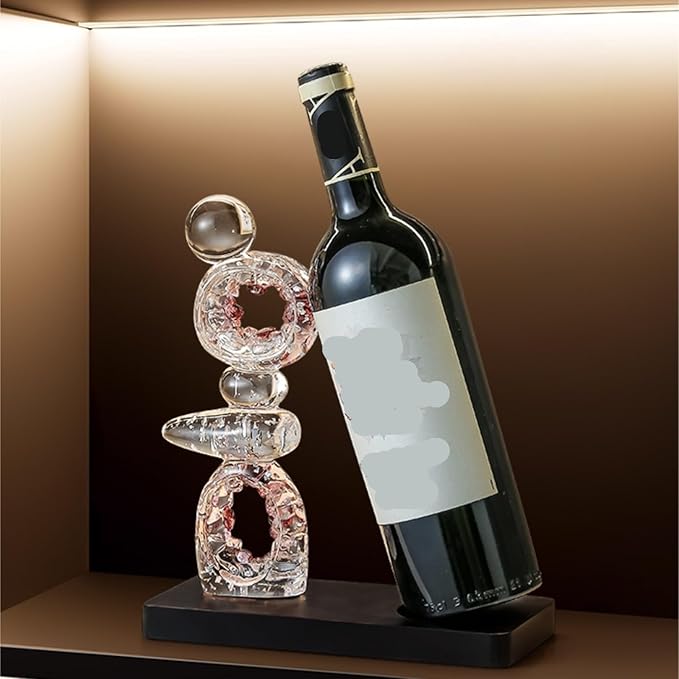 Soporte para Botellas NMGMJQ Plateado Resina y Madera miniatura 6