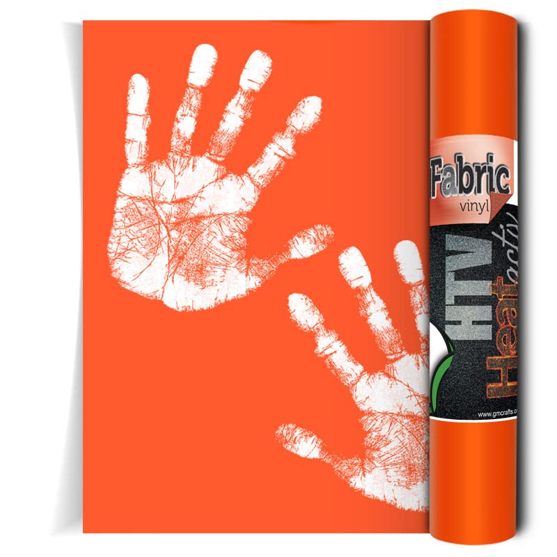 Heat Activated Vinyl | Heat Transfer | Custom Coffee Mug, Tea Mug, Thermos Designs | 30.5 x 51cm Roll (Orange)