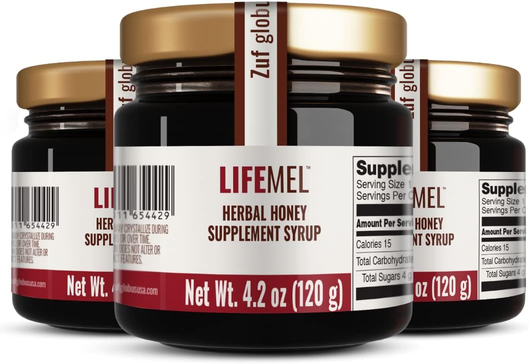 LIFEMEL - Natural Immune Support Herbal Honey - Botanical Herbal Formula - 3-Pack - Supports Overall Wellness & Daily Immunity - Clinically Studied - Non-Infused Functional Honey