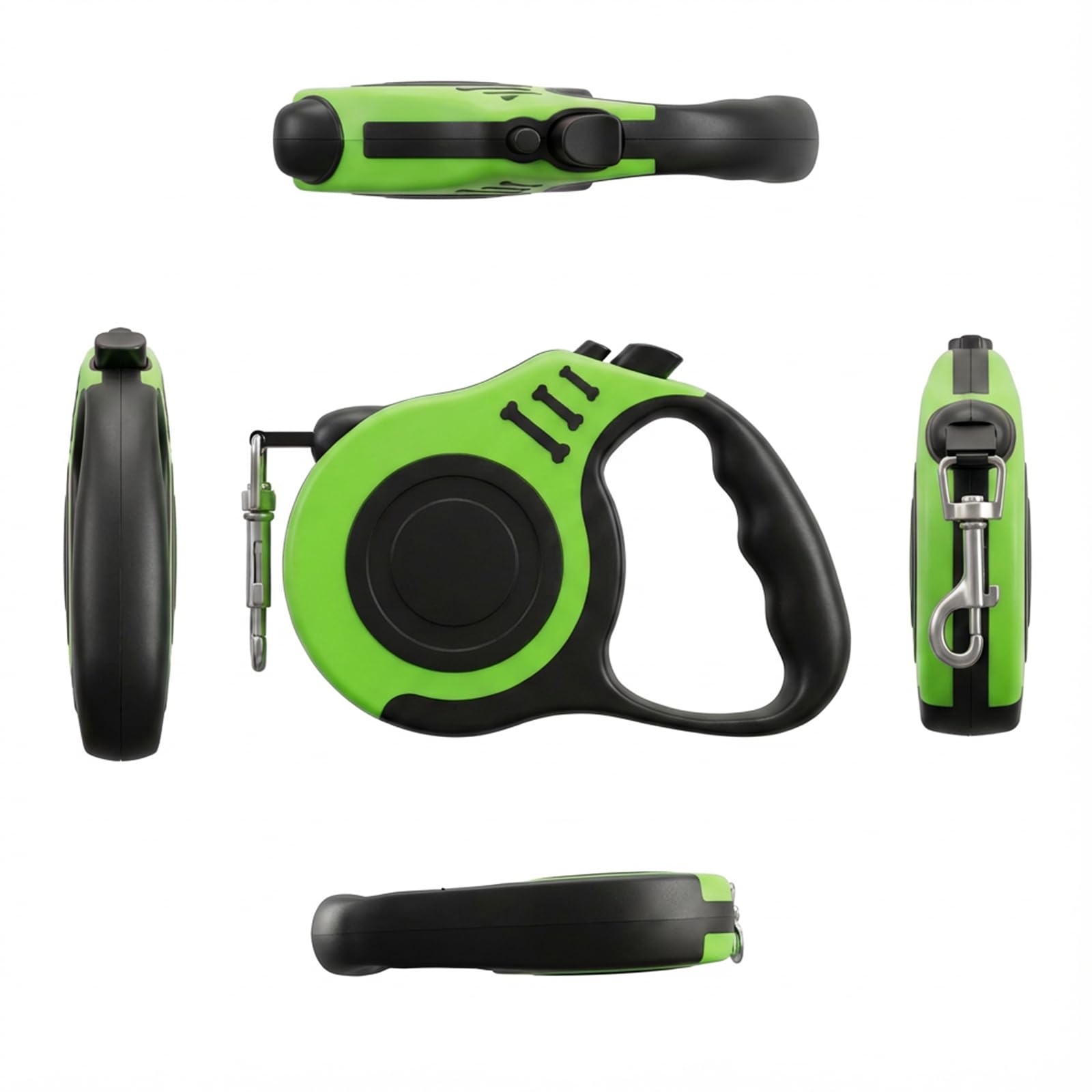 PETIMP Retractable Dog Leash Lightweight 16FT Leash, with Folding Bowl,Dispenser,Waste Bags, for Small Medium Dogs(Green)