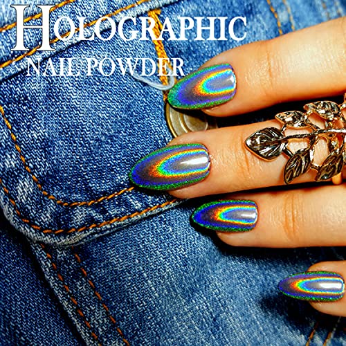 Holografisches Nagelpulver