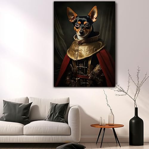 Miniatura 682 de Thuan Chow Chow Retrato de mascota con disfraz real de perro en un disfraz retrato de perro con vestimenta Retrato medieval de mascota retrato