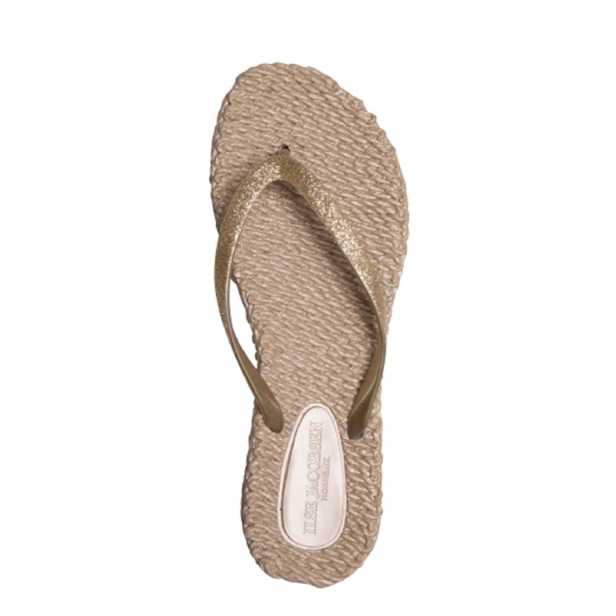 Ilse Jacobsen HORNBÆK | Cheerful01 | Damen Flip Flops mit Glitter | Dänische Design | Sommer Strand Zehentrenner | Leicht & flexibel, Massageeffekt, mit Glitzer, angenehmes Tragegefühl